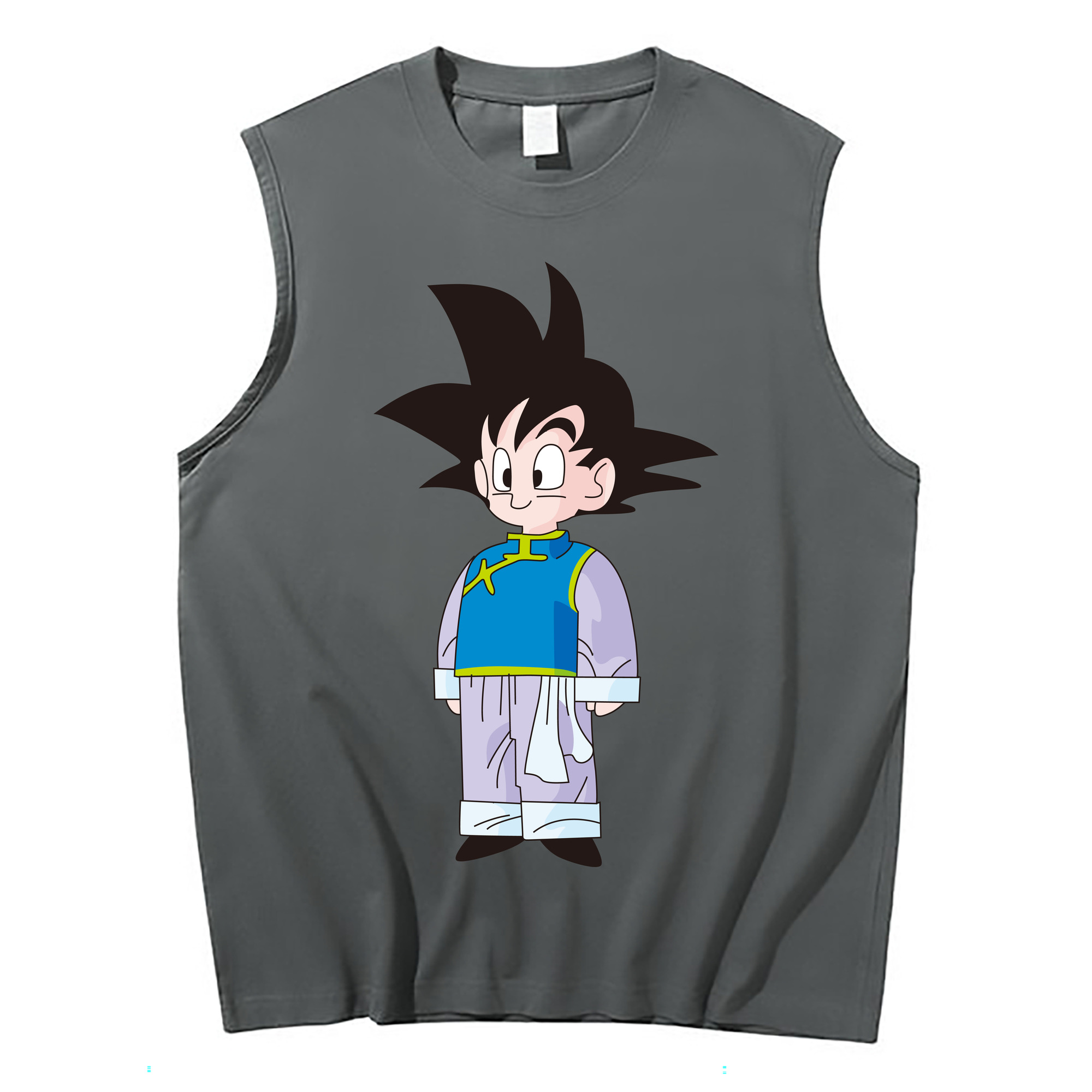 （画像用） ドラゴンボール 孫悟空（そん ごくう）Son Goku カカロット DRAGON BALL Kakarotto コットン100％タンクトップ（フロントプリント）